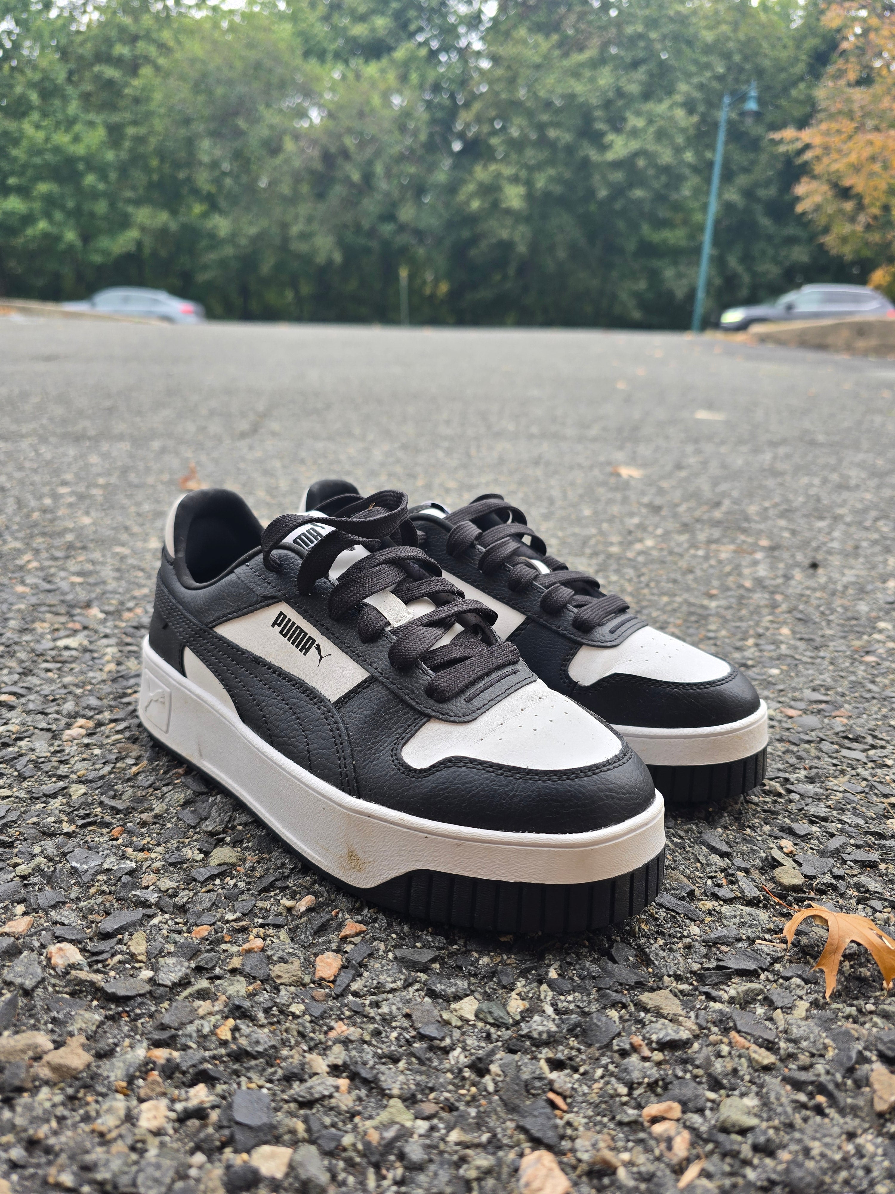 PUMA Caven Sneaker, White Black Black