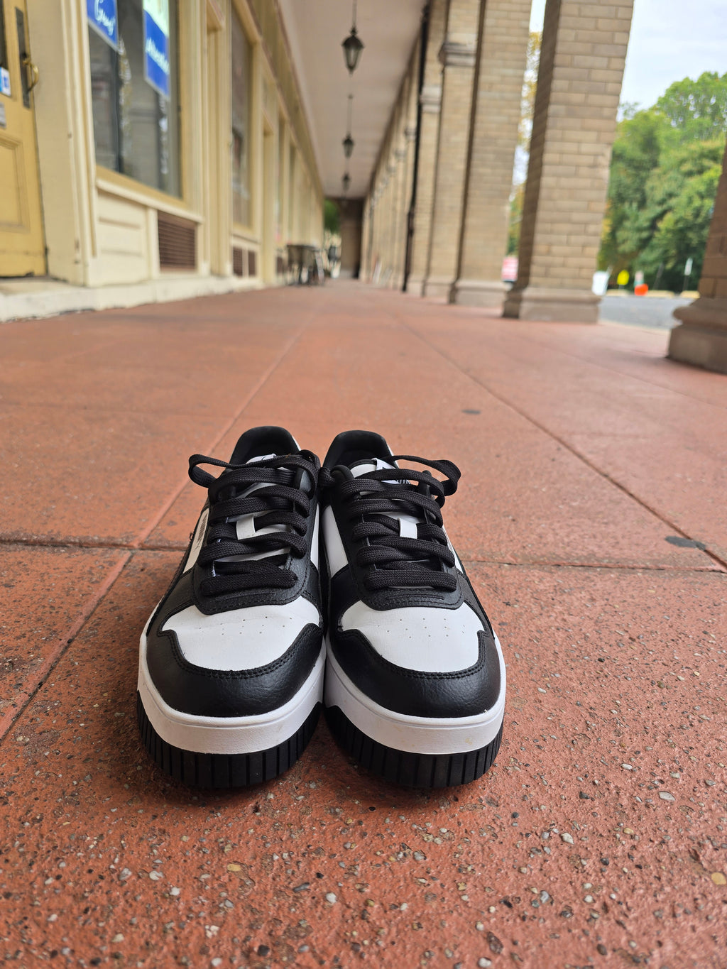 PUMA Caven Sneaker, White Black Black