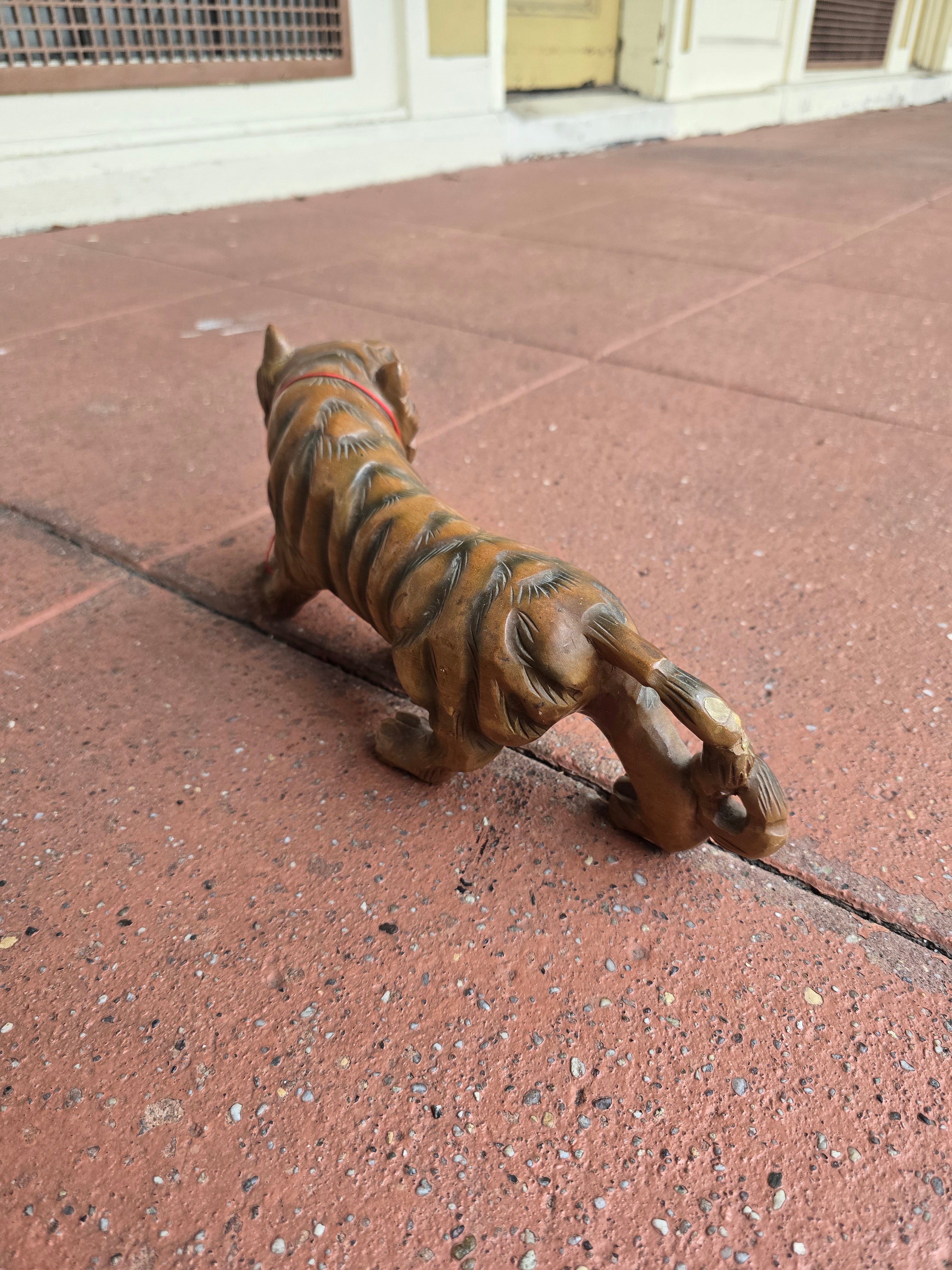 Hand Carved Wooden Tiger