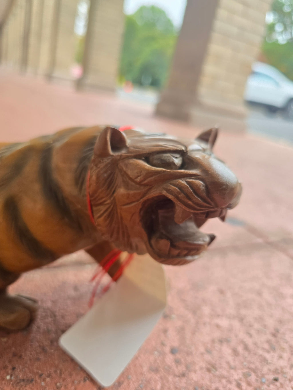 Hand Carved Wooden Tiger