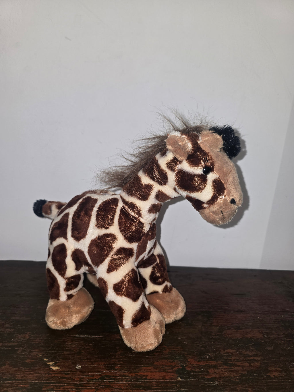 Teddy Mountain Plush Giraffe - Brown Cream