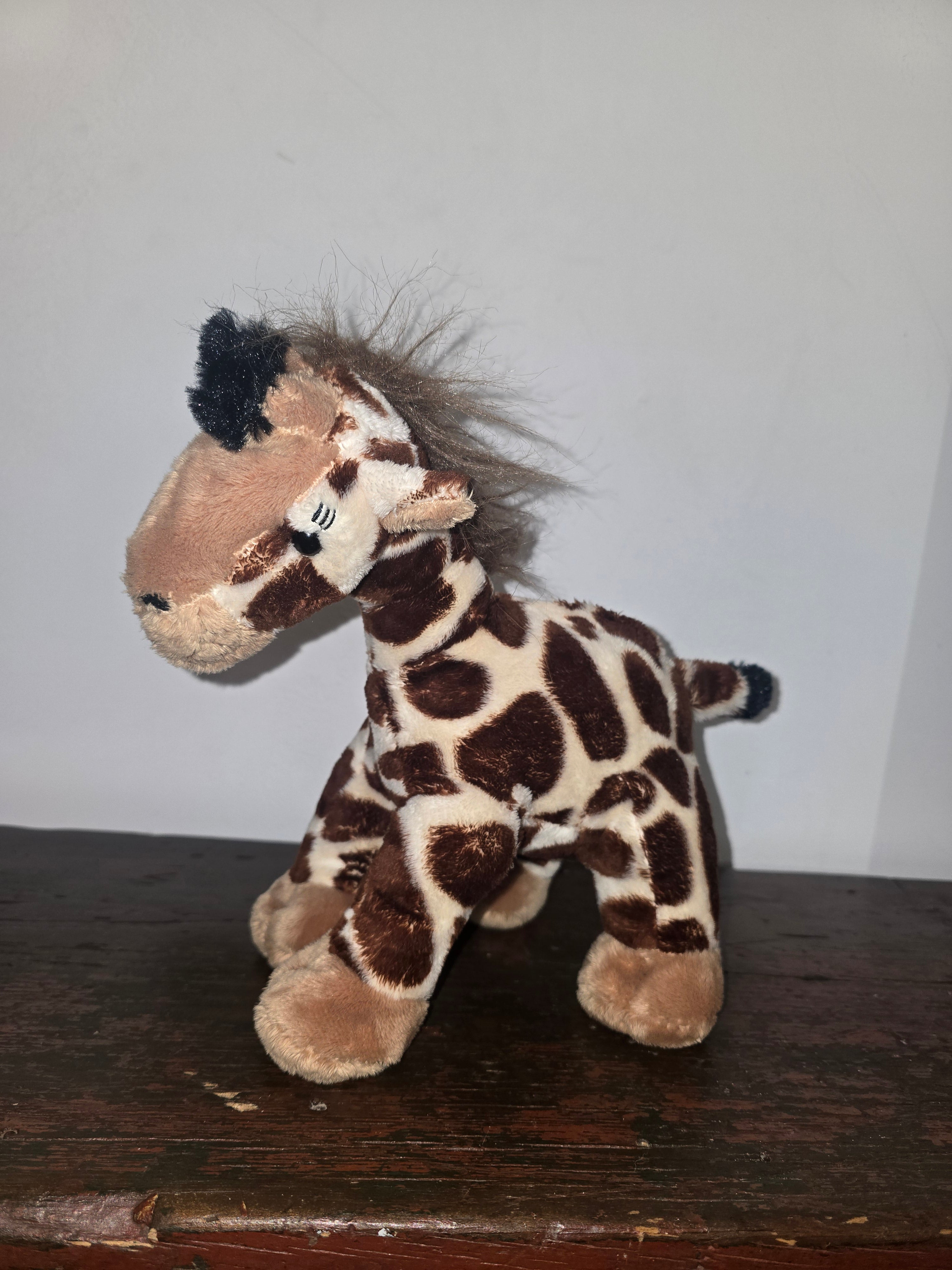 Teddy Mountain Plush Giraffe - Brown Cream
