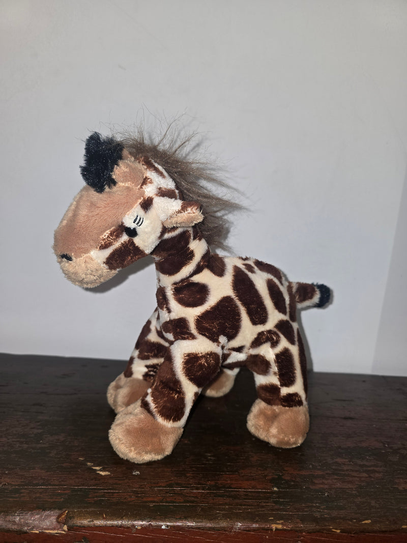 Teddy Mountain Plush Giraffe - Brown Cream