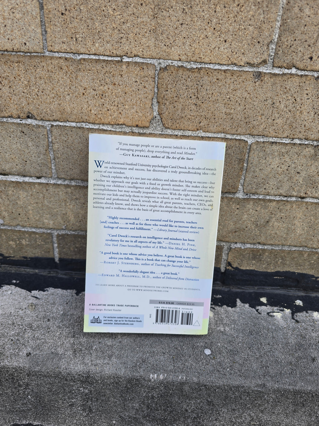 Mindset – The New Psychology of Success by Carol S. Dweck, Ph.D. - Paperback