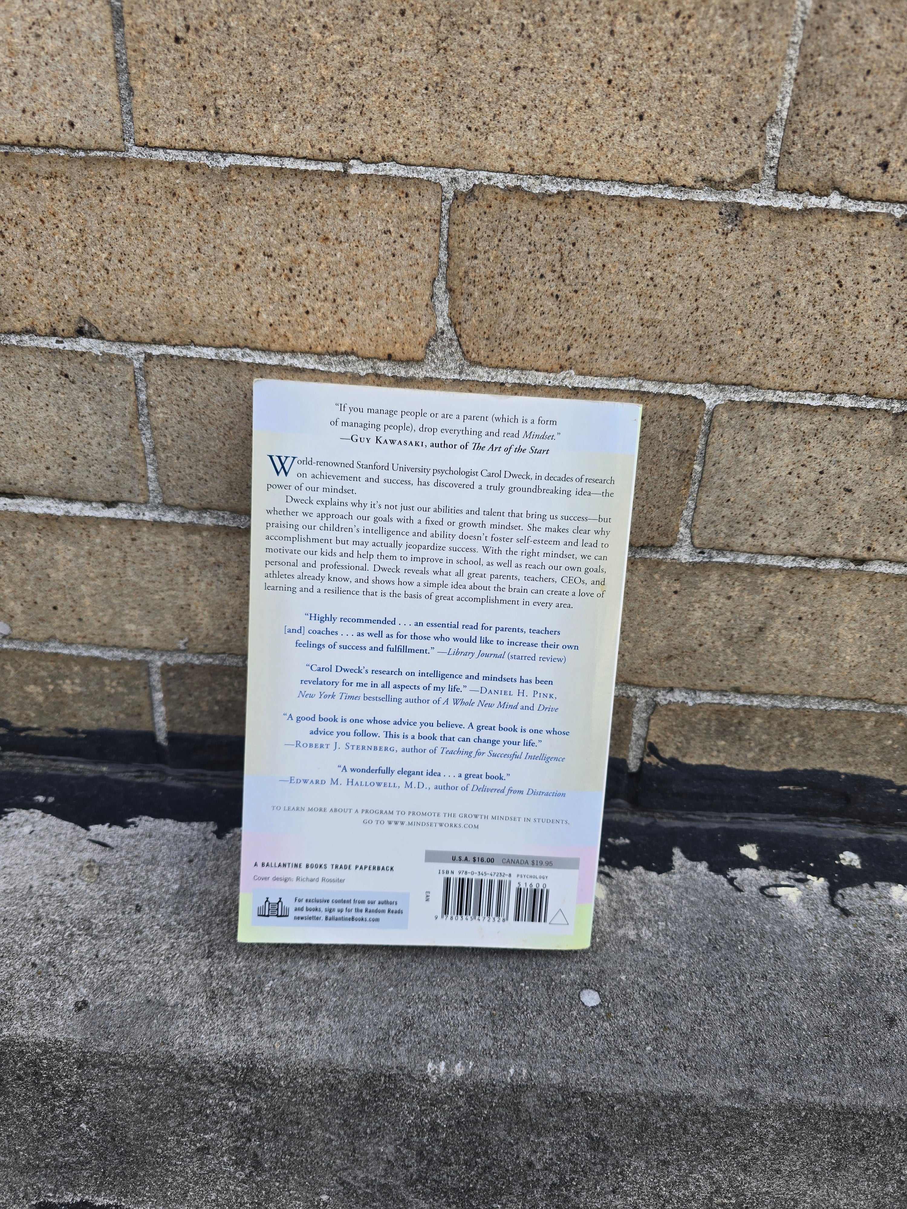 Mindset – The New Psychology of Success by Carol S. Dweck, Ph.D. - Paperback